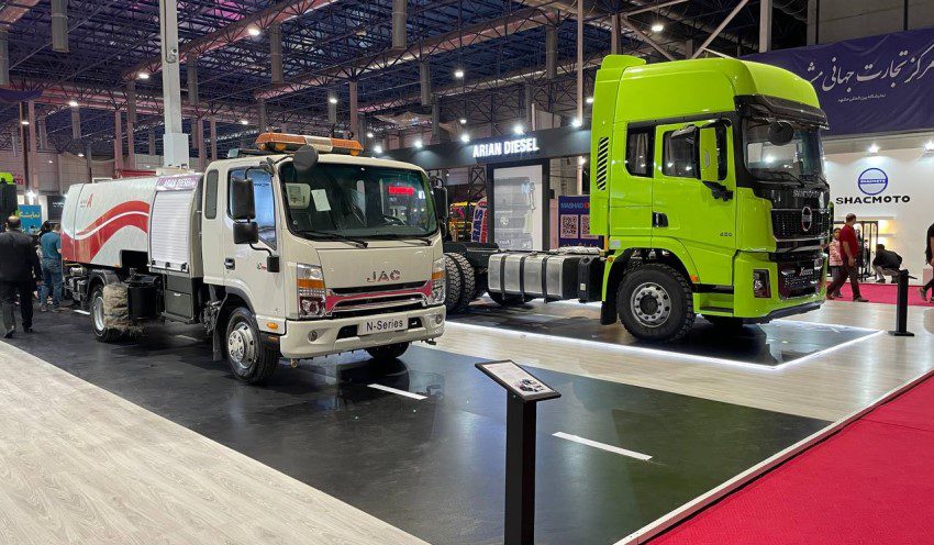 کامیون های جدید آرین دیزل در نمایشگاه خودرو تبریز